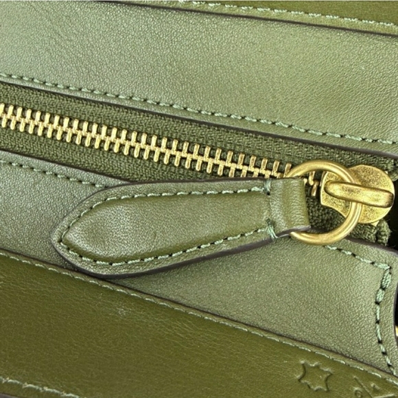 Coach Olive Green Leather Empire Carry All Shoulder Bag (NWOT) - Picture 11 of 16